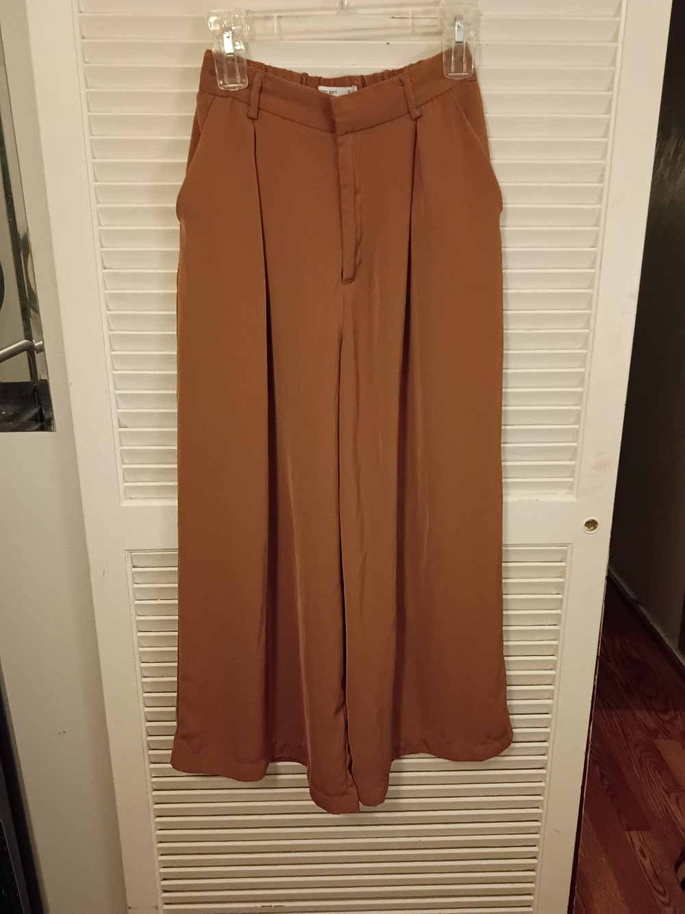 ronjori Wide Leg Pants in Brown Small Like New